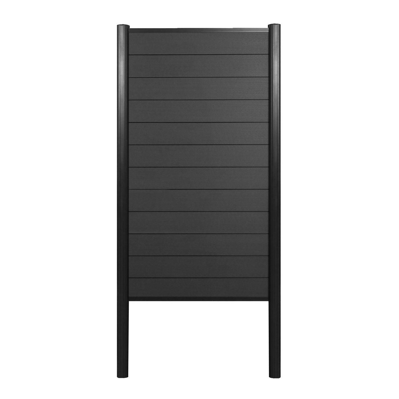 Brise-Vue En Wpc Sarthe, Poteaux Aluminium  Sceller Dans Le Bton Elment ... - 2