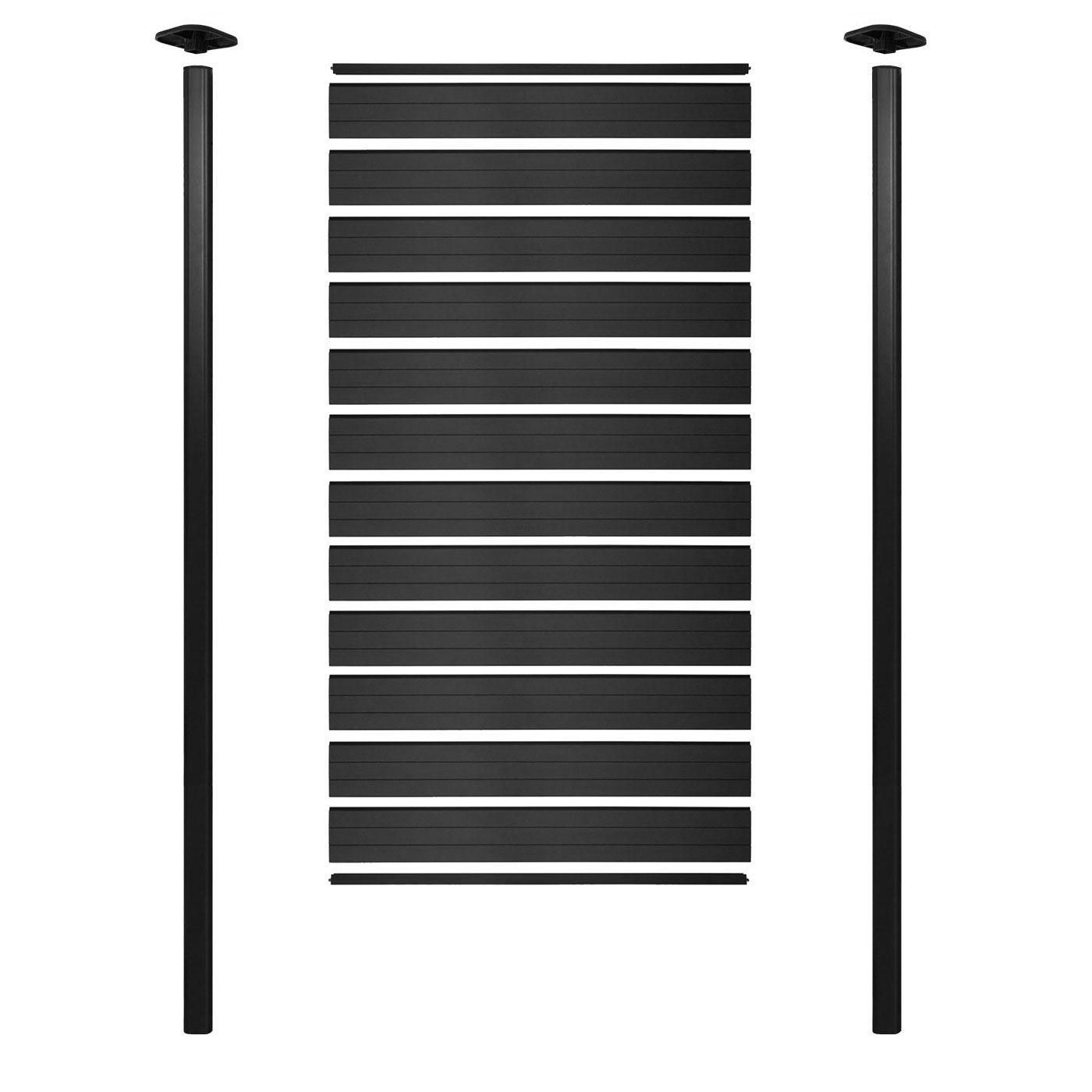 Brise-Vue En Wpc Sarthe, Poteaux Aluminium  Sceller Dans Le Bton Elment ... - 7