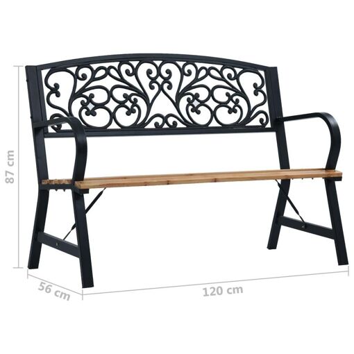 Banc De Jardin 120 Cm Bois - 8