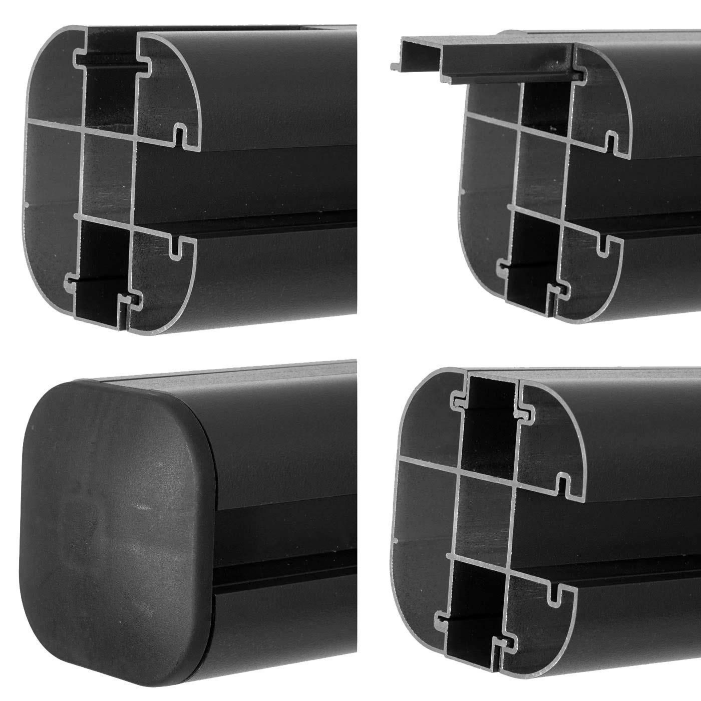 Poteau En Aluminium Pour Clture Sarthe En Wpc, Pilier, Systme De Connexio... - 3