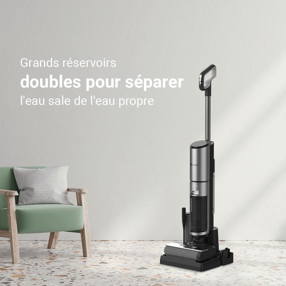 Aspirateur traineau Batterie Ezviz RH2 3-en-1 Sec&humide HEPA Sans sac 200 ... - 6