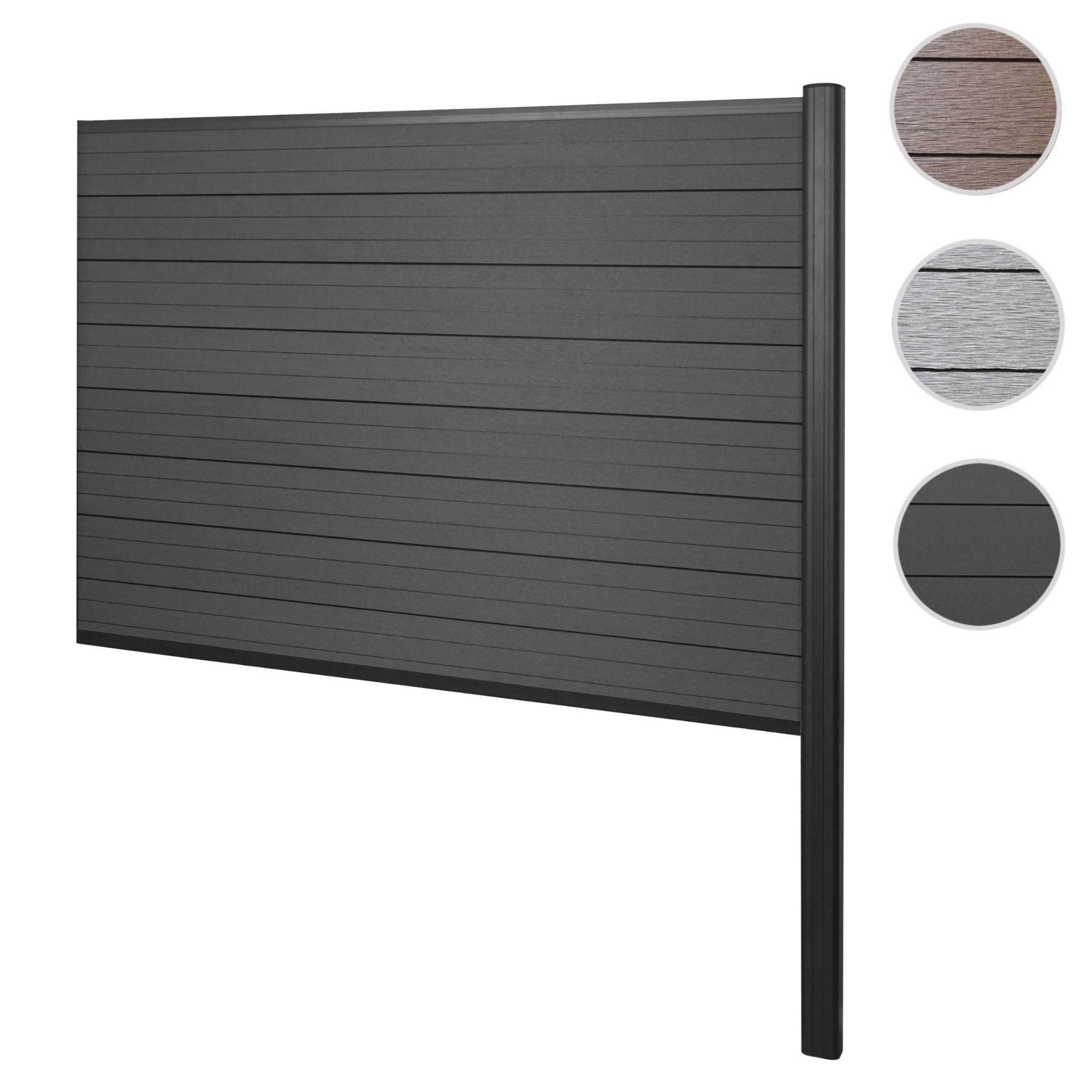 Brise-Vue En Wpc Sarthe, Brise-Vent De Clture, Poteau En Aluminium Extensi... - 8