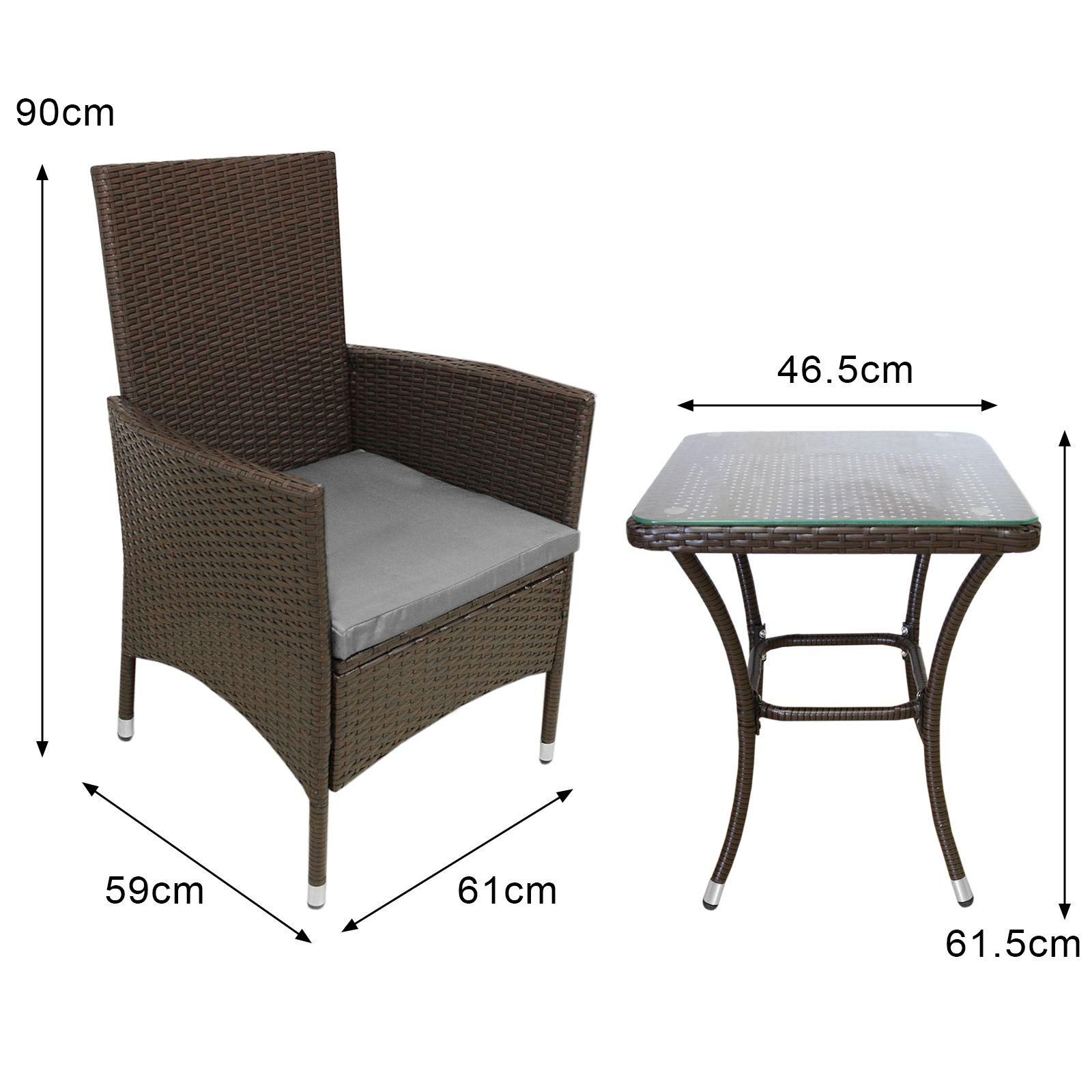 Jard� Set Bistro Rotin Marron - 8