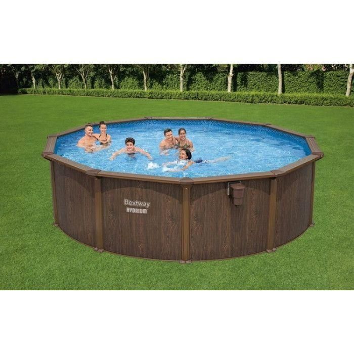 BESTWAY Piscine hors sol acier ronde 4,90 x 1,30 m Hydrium? - 3