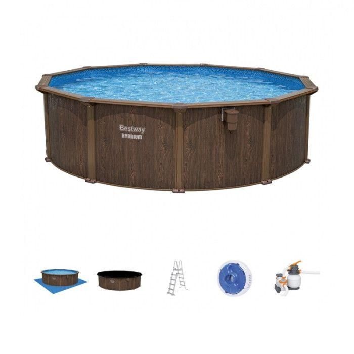 BESTWAY Piscine hors sol acier ronde 4,90 x 1,30 m Hydrium? - 6