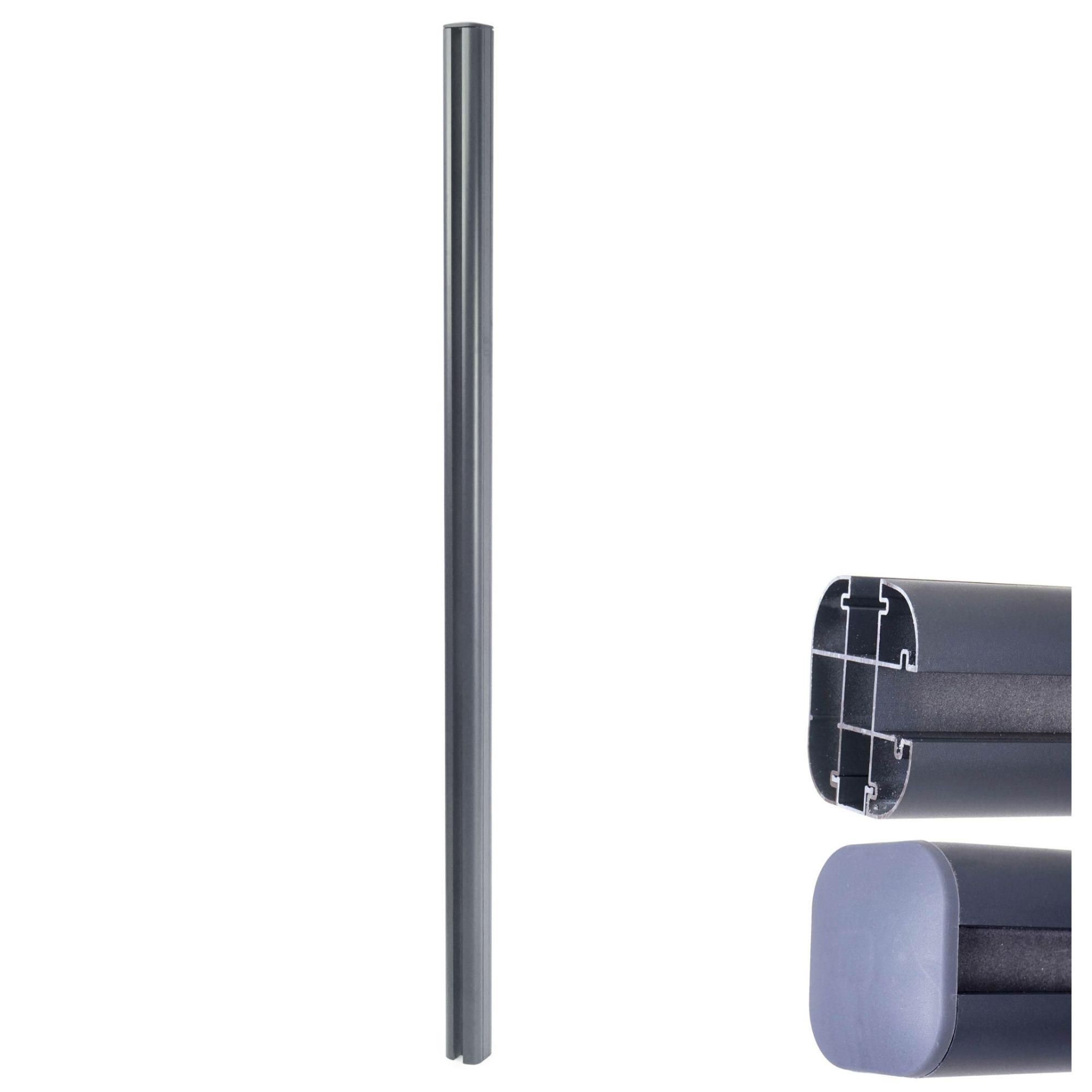 Poteau En Aluminium Pour Clture Sarthe En Wpc, Pilier, Systme De Connexio...