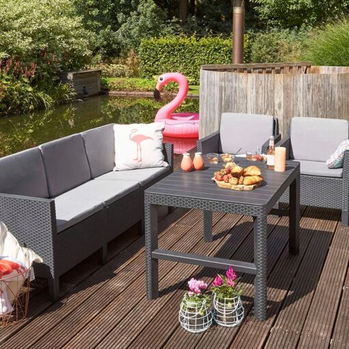 Keter Table De Jardin Lyon Graphite 232300 - 5