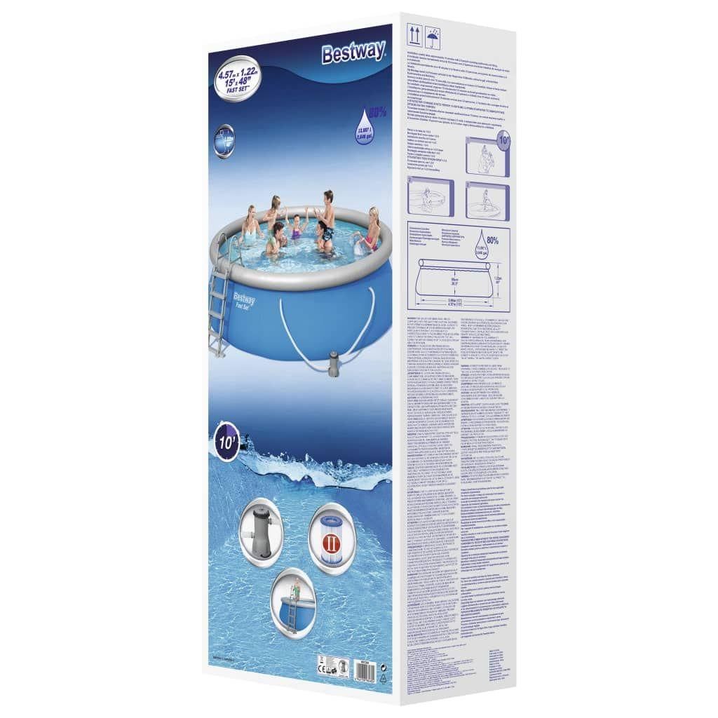 Bestway - Fast Set - Piscine gonflable avec pompe de filtration et échelle ... - 9