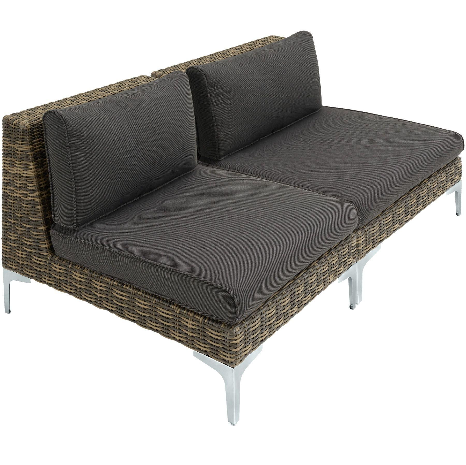 Ensemble De Jardin Modulable En Rotin Villanova - Ensemble 3 : 2 Places (2 ... - 2
