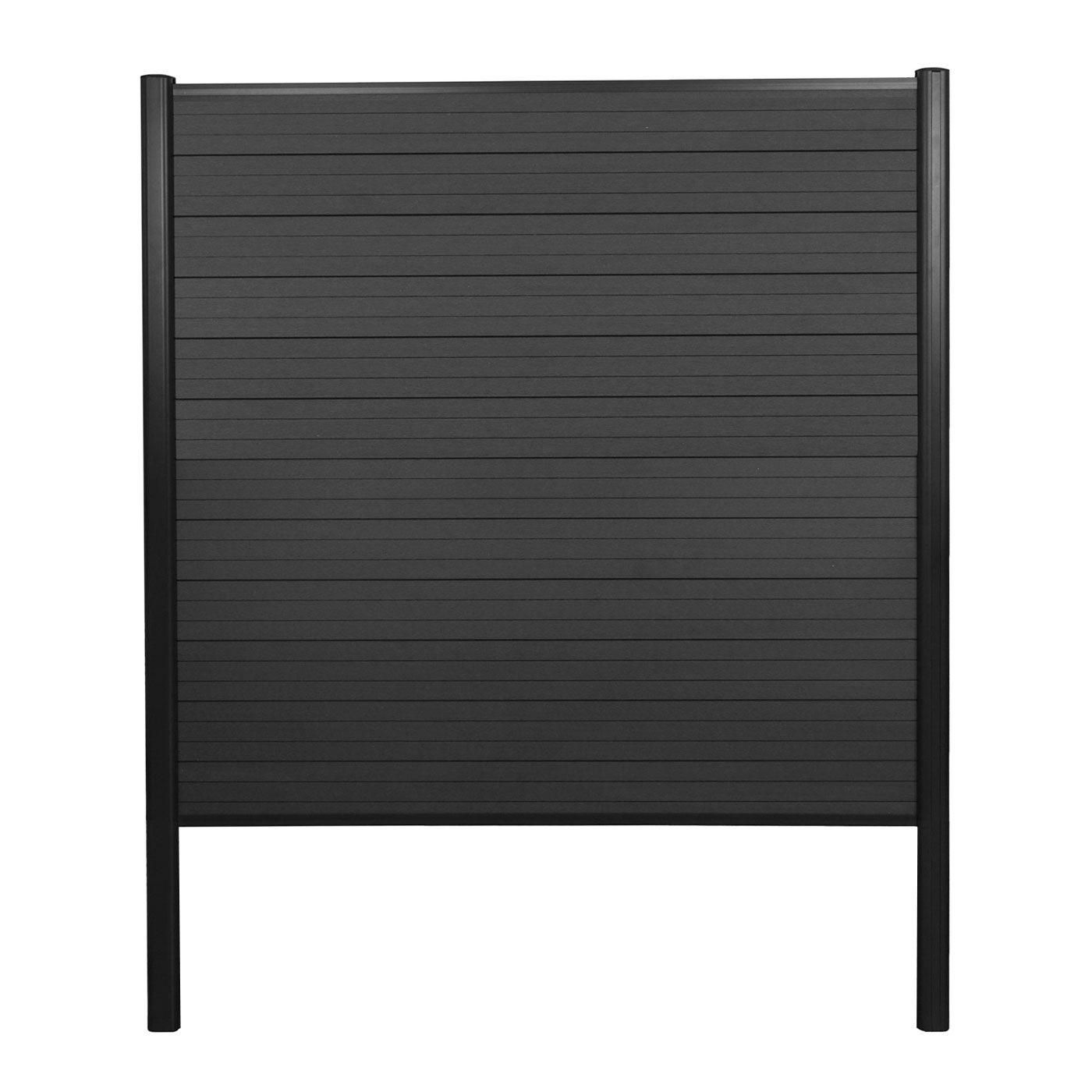 Brise-Vue En Wpc Sarthe, Clture Brise-Vent, Poteaux Aluminium lment De B... - 3