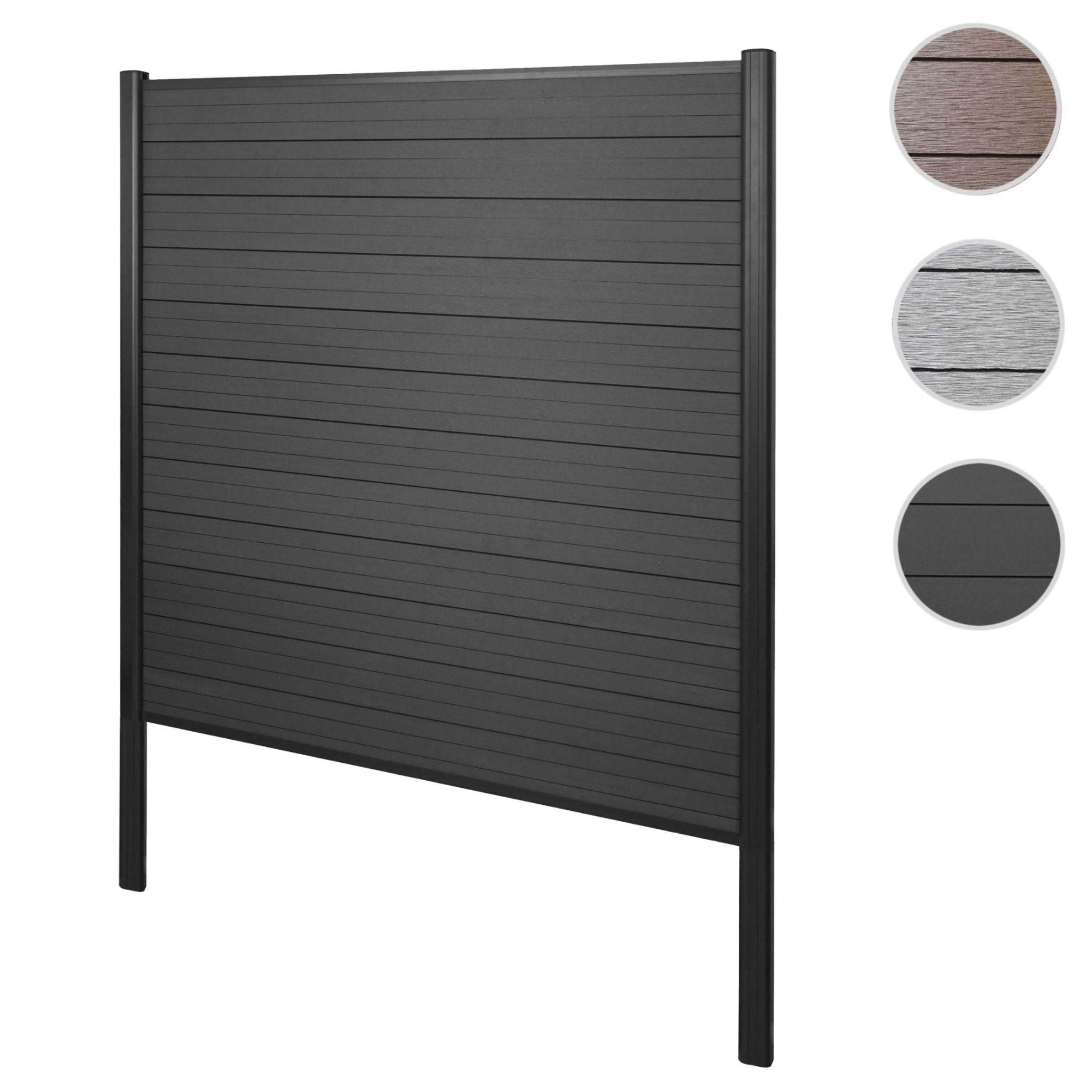 Brise-Vue En Wpc Sarthe, Clture Brise-Vent, Poteaux Aluminium lment De B... - 8