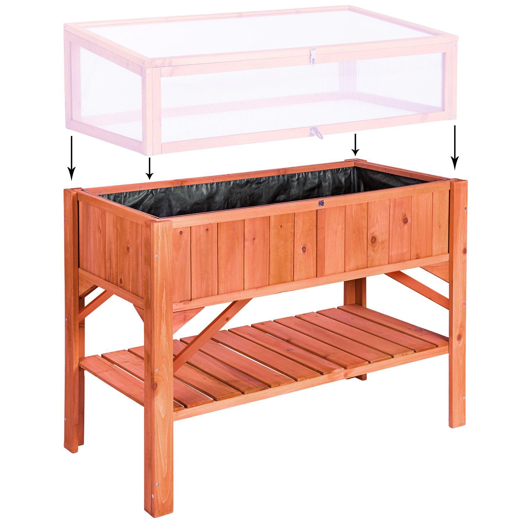 Tectake Potager Sur Pied Avec Serre - 6
