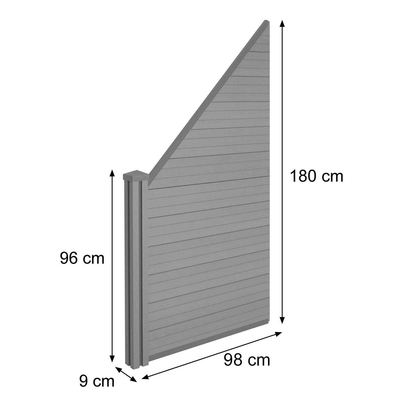 Brise-Vue En Wpc Sarthe, Clture Brise-Vent, Poteau Wpc lment D'extension... - 4