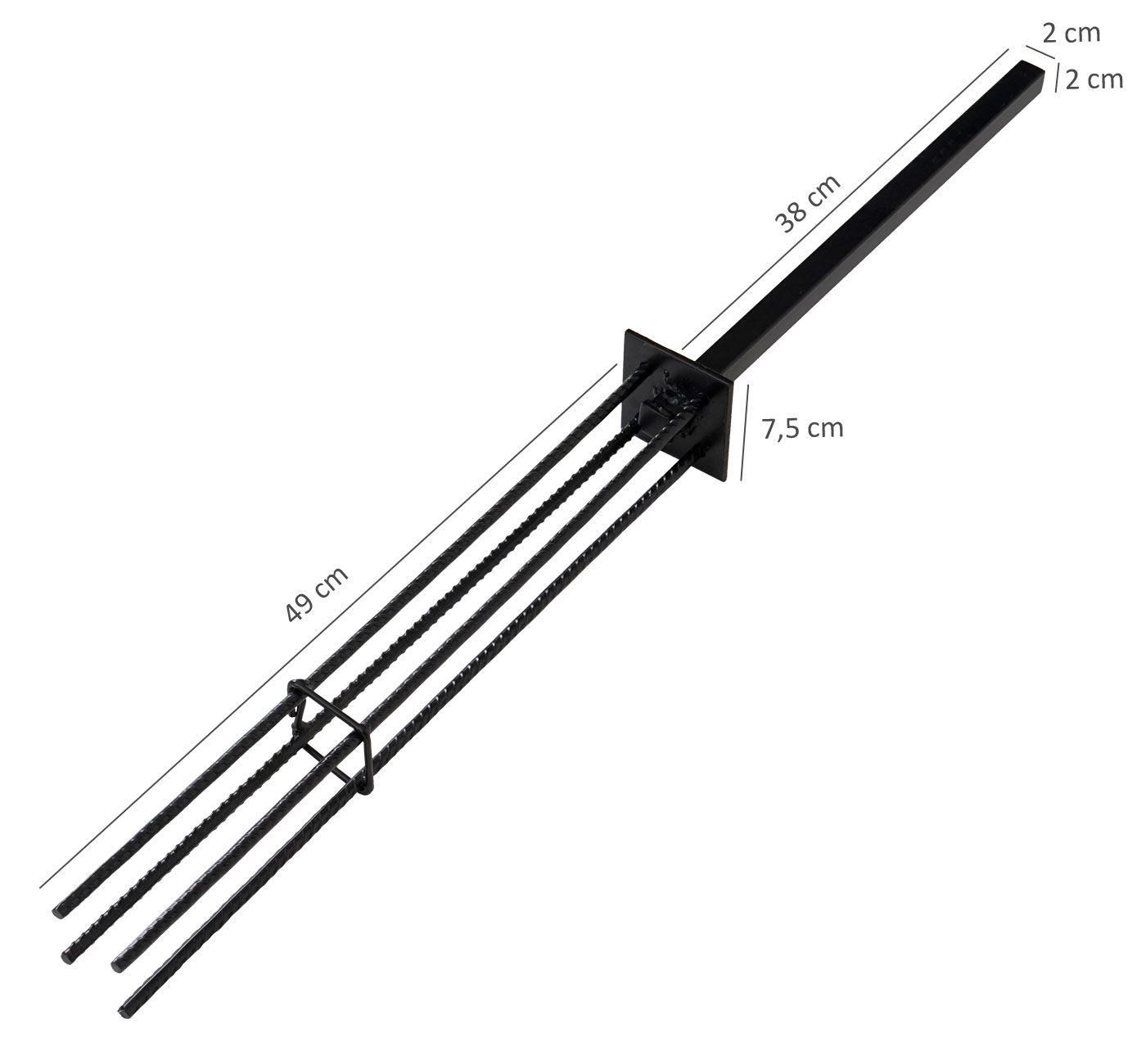 Pare-Vue Wpc Sarthe, Clture Coupe-Vent, Poteaux Alu Set De 2, 3,75m Teck - 7
