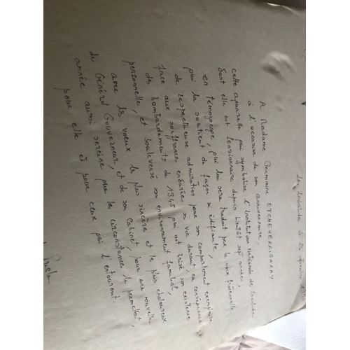 Lelettre Manuscrite Du Général Gouverneur De Paris De La Presle A Germaine Etcheverrigaray Lettre Manuscrite Du Général Gouverneur De La Presle A Germaine Etcheverrigaray