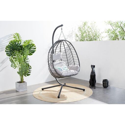 Lima - Fauteuil Suspendu R�sine & Acier - 8