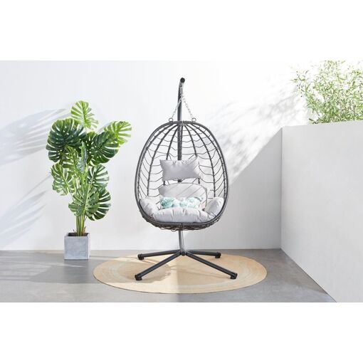 Lima - Fauteuil Suspendu R�sine & Acier - 9
