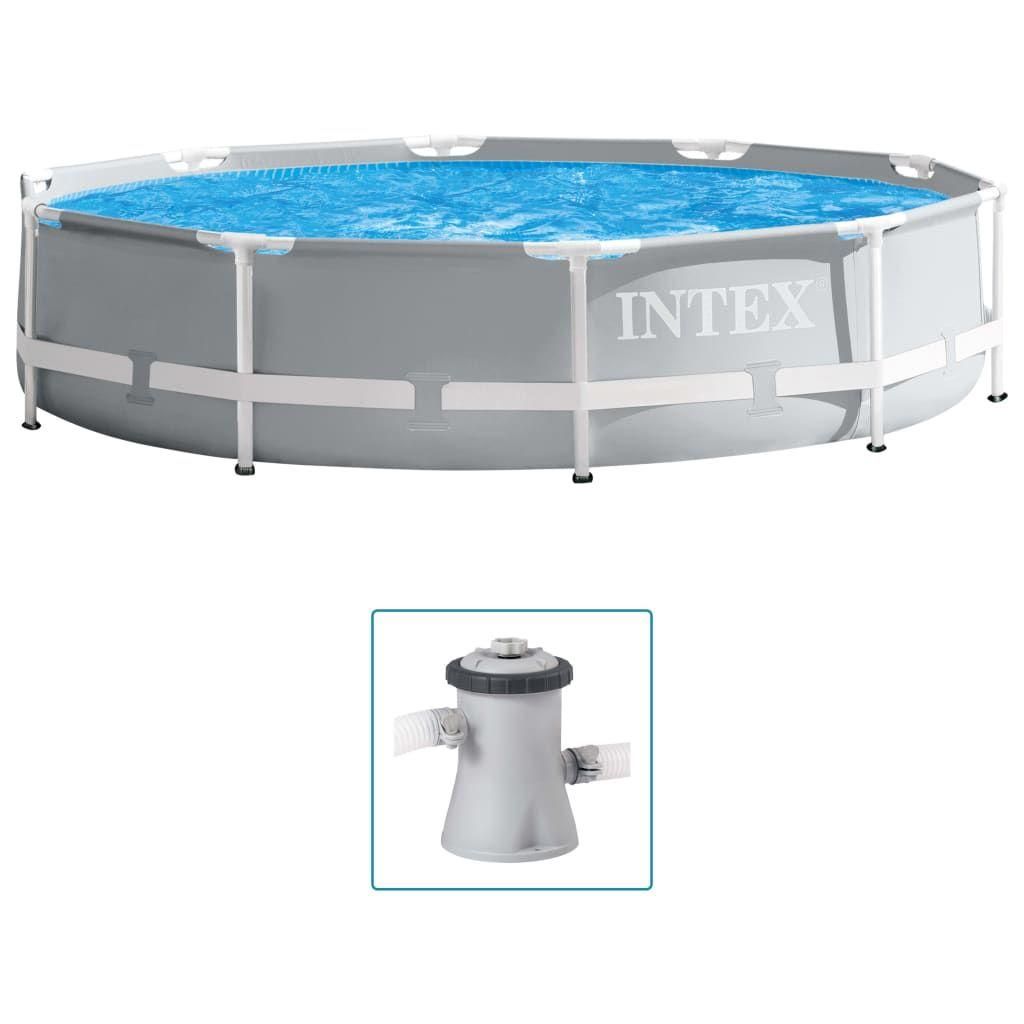 Intex - Prism Frame - Piscine avec pompe de filtration - 305x76 cm - Ronde ...