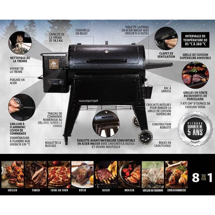Barbecue à pellets Pit Boss Navigator 1150 - 8