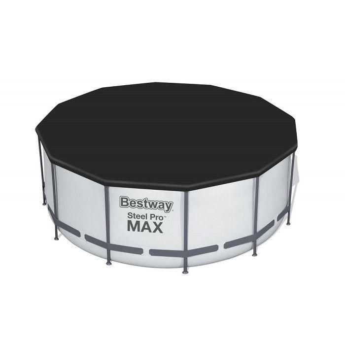 Piscine tubulaire ronde grise steel pro max 366 x h122 cm - Avec filtre, co... - 3