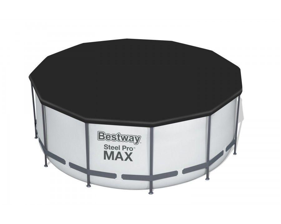 Piscine tubulaire ronde grise steel pro max 366 x h122 cm - Avec filtre, co... - 5