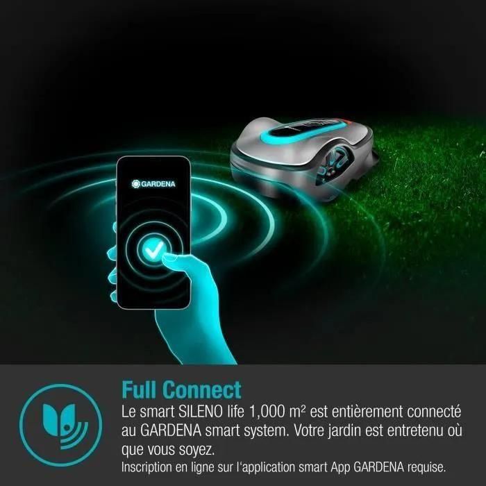 Robot tondeuse GARDENA Smart SILENO LONA Life 1000 - 4