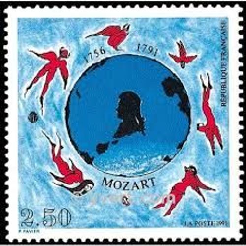 Bicentenaire De La Mort De Mozart Année 1991 N° 2695 Yvert Et Tellier Luxe