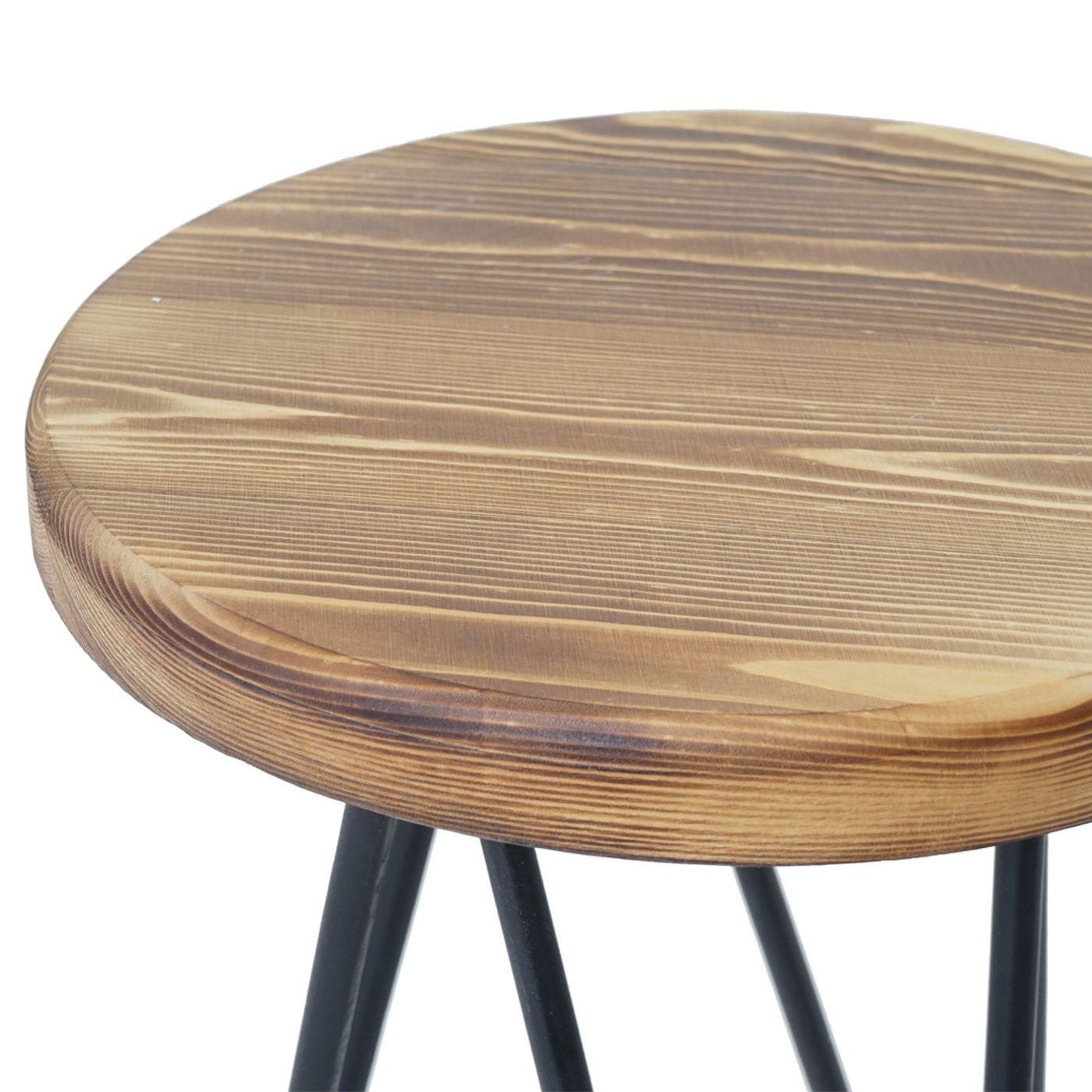 2x Table D'appoint Hwc-A80, Table De Nuit, Design Industriel, Bois Vritabl... - 4