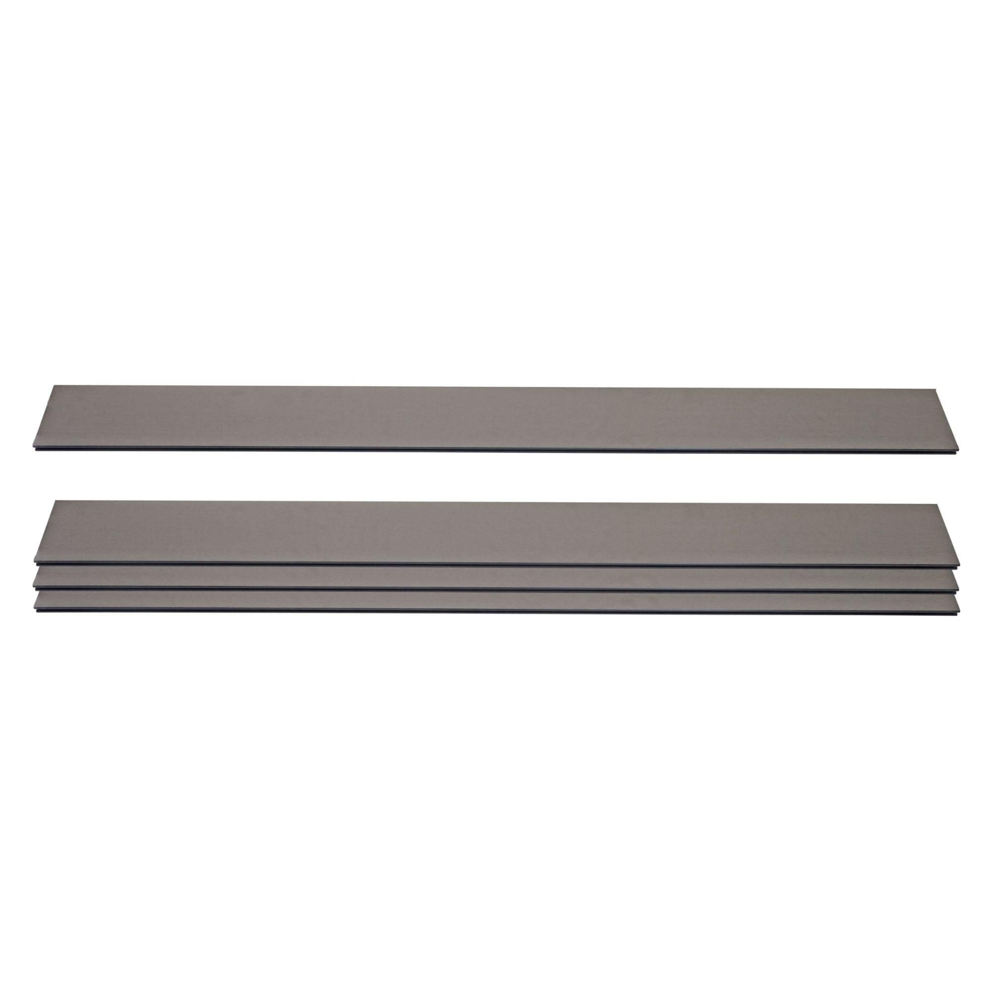 Lot De 4 Lattes Pour Brise-Vue En Wpc Sarthe, Planches Brise-Vent, Approx. ...