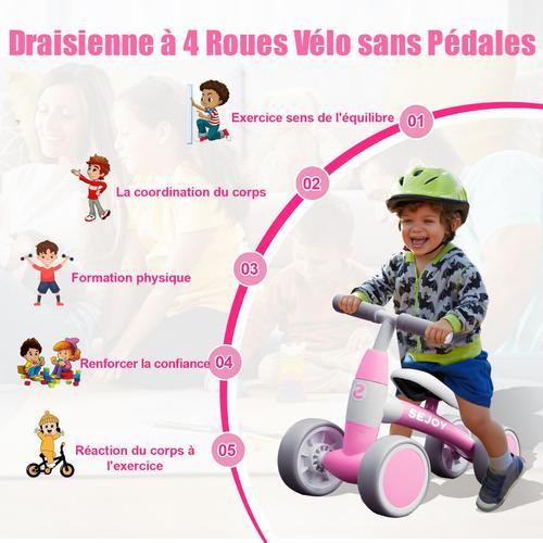 Sejoy Draisienne Enfants Vélo Bébé sans Pédales 10-36 Mois Jouet