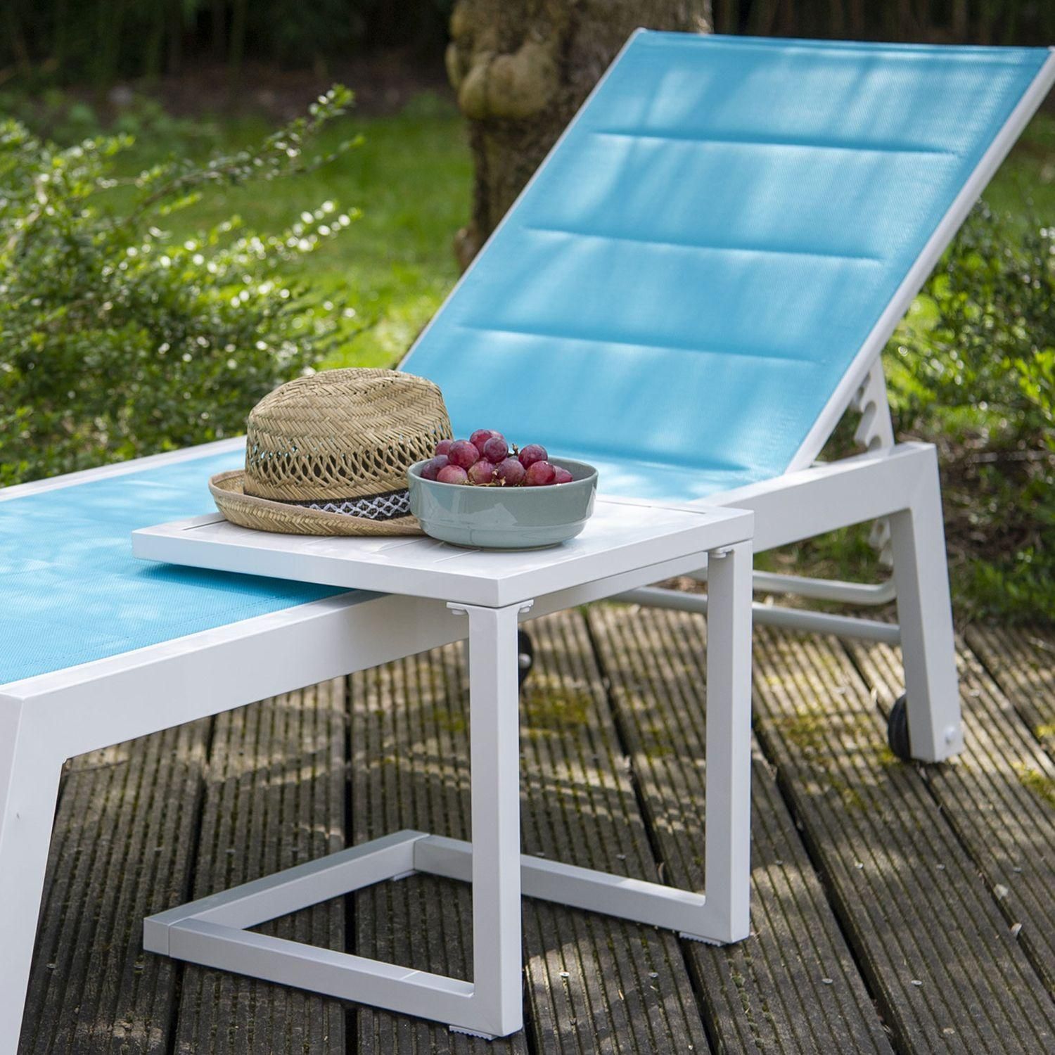 Table D'appoint Barbados En Aluminium Blanc - 7