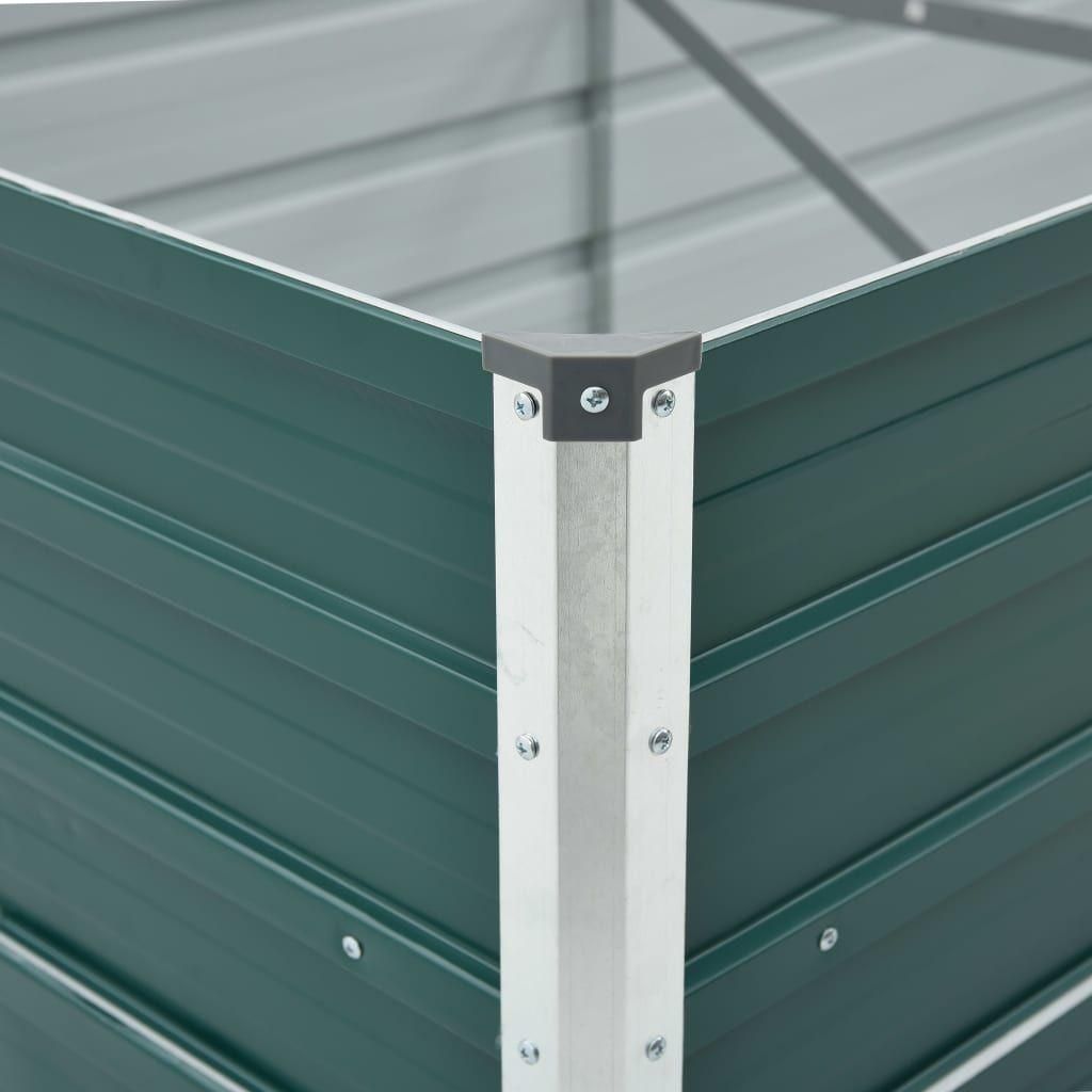Lit Surlev De Jardin Acier Galvanis 600x80x45 Cm Vert - 2