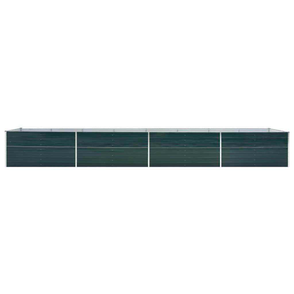 Lit Surlev De Jardin Acier Galvanis 600x80x45 Cm Vert - 4