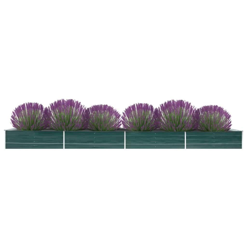 Lit Surlev De Jardin Acier Galvanis 600x80x45 Cm Vert - 8