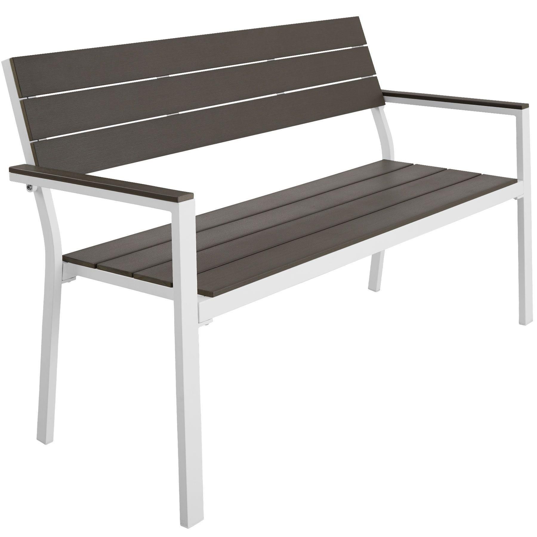 Banc De Jardin Line - Gris Clair/Blanc