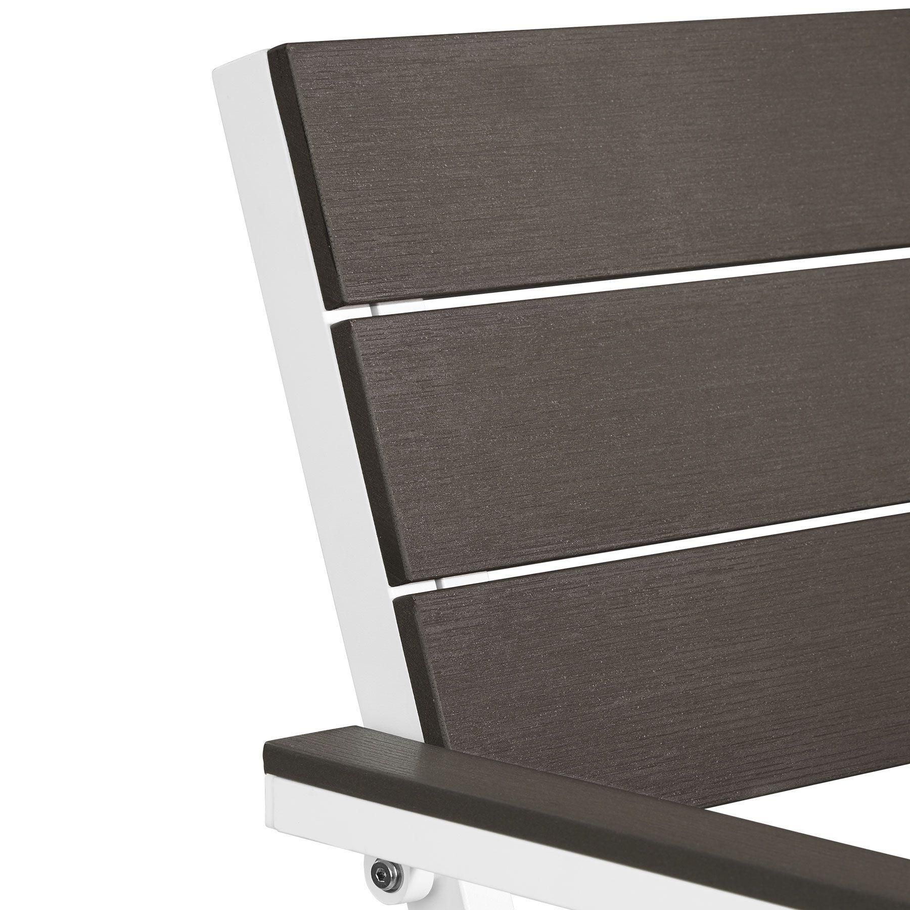 Banc De Jardin Line - Gris Clair/Blanc - 6