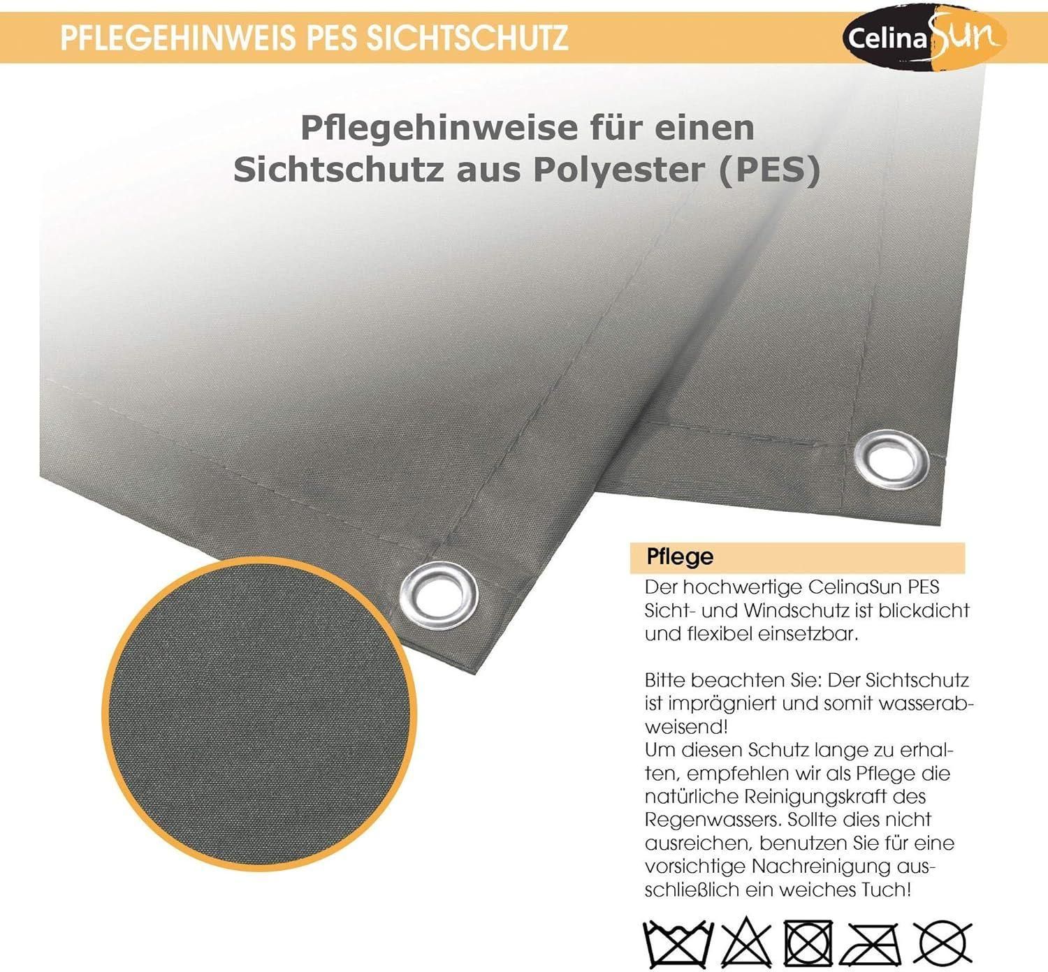 Brise-Vue Balcon 1,2 X 6 M Gris Clair Pes Panneau De Clture Avec Attache-C... - 4