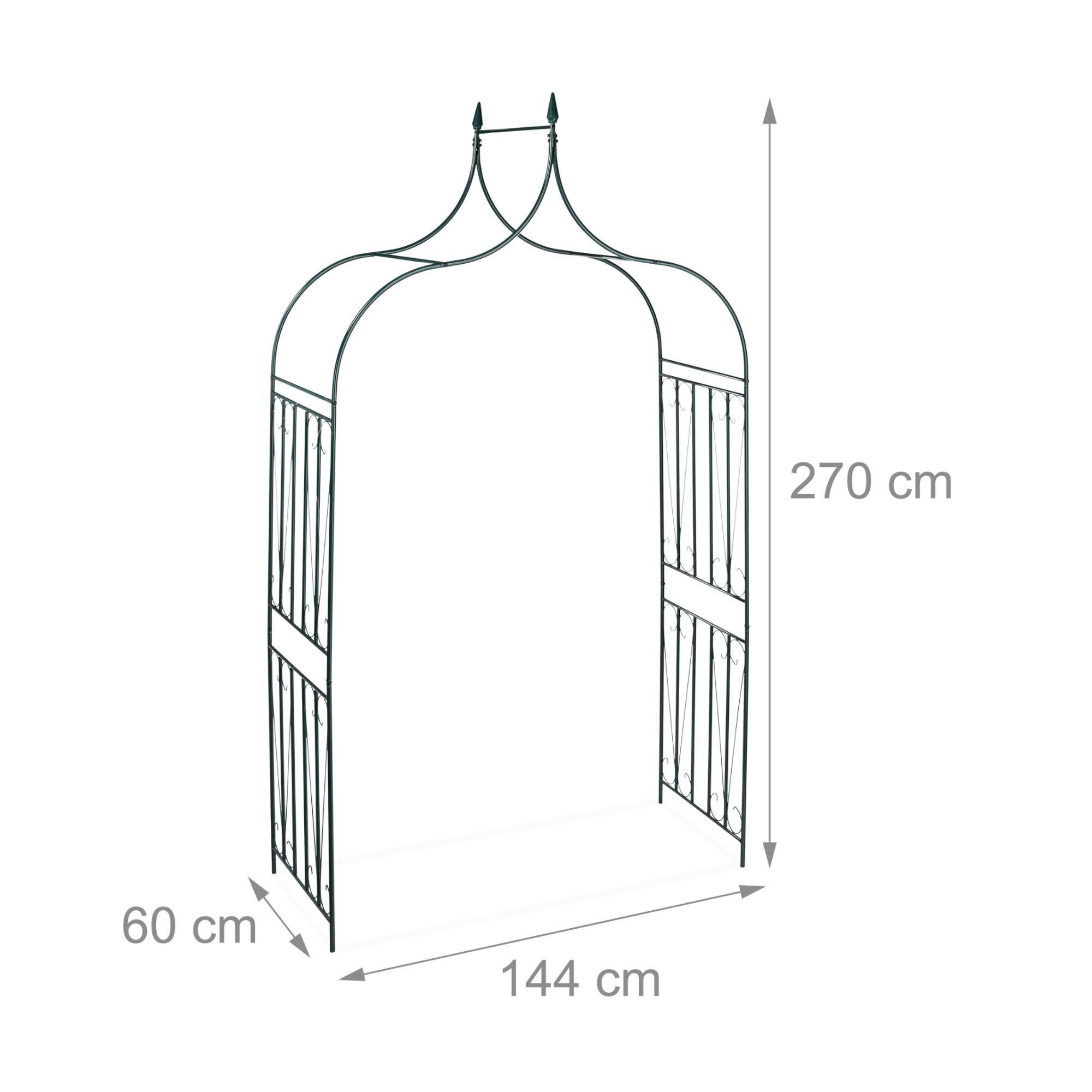 Relaxdays Arcade De Rosiers Mtal Tuteur Arcade Arche Arche De Jardin  Piq... - 4