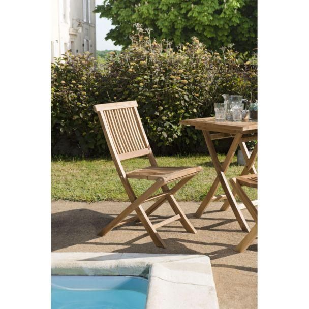 Harris - Ensemble De 2 Chaises De Jardin Java En Bois Teck - 2