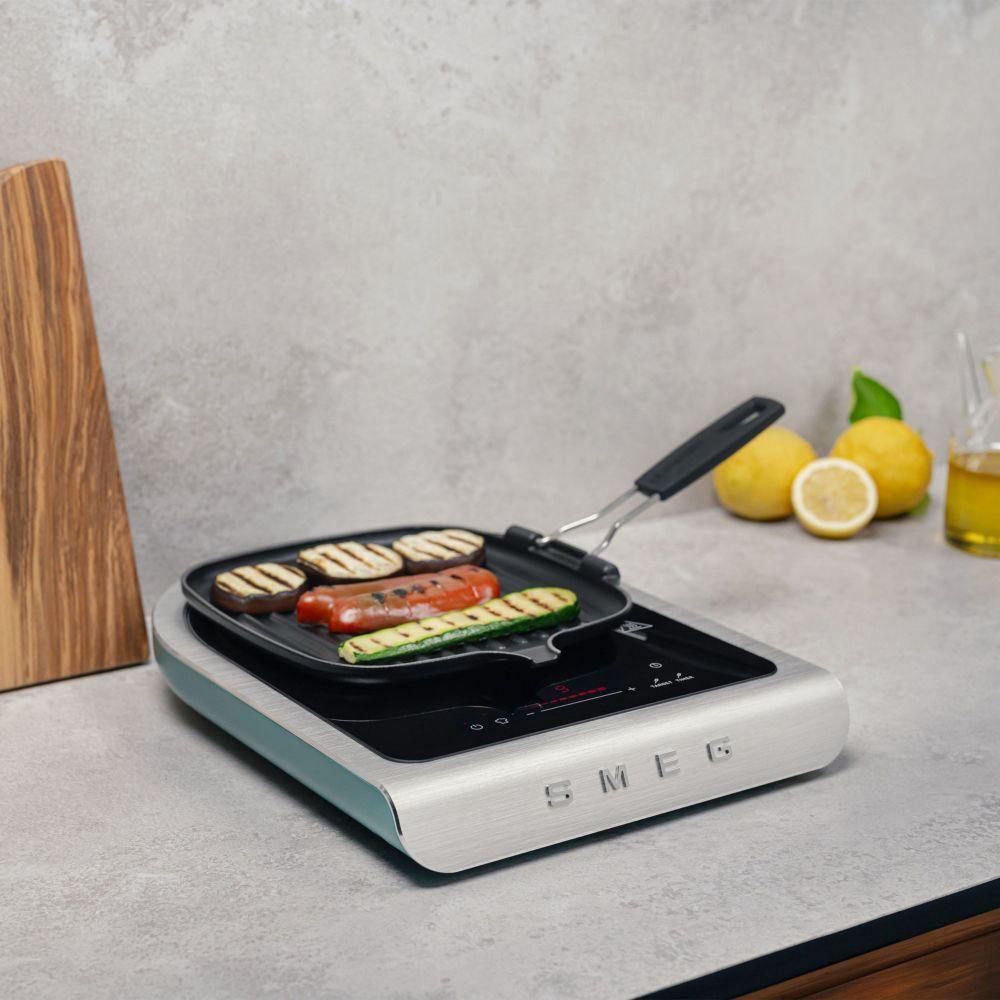 SMEG Table de cuisson � induction portable verte - 8