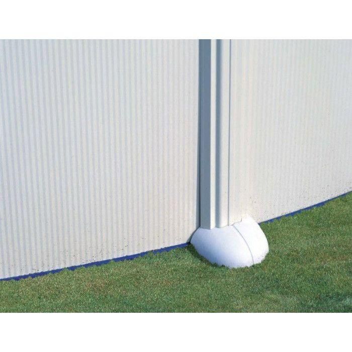 Piscine ovale acier 7,44m x 3,99m x H: 1,32m - Filtration  sable - Renfort... - 5