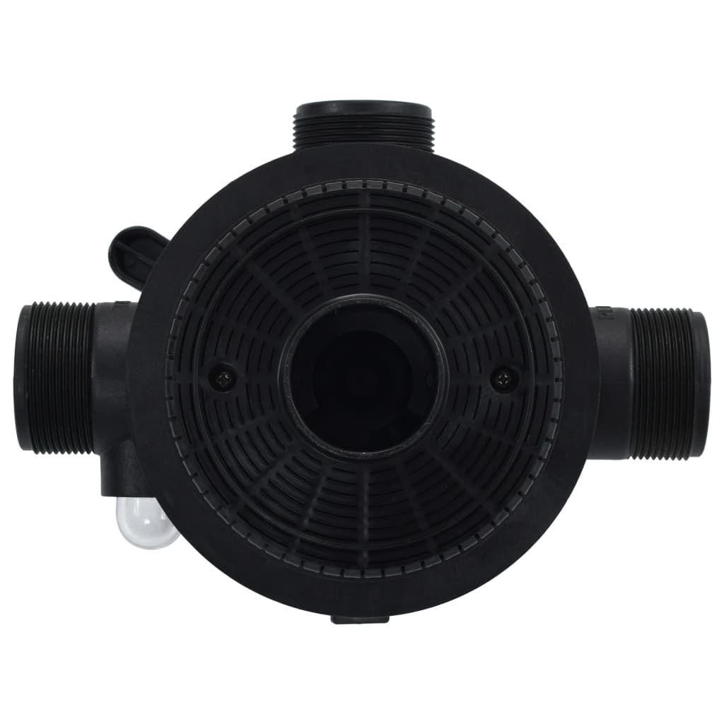 Soupape  multi-voies pour filtre  sable ABS 1,5'' 6 voies - 4