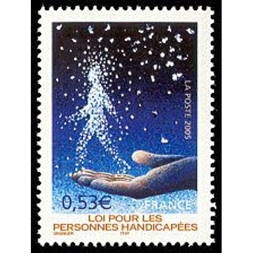 30ème Anniversaire De La Loi Pour Les Personnes Handicapées Année 2005 N° 3803 Yvert Et Tellier Luxe