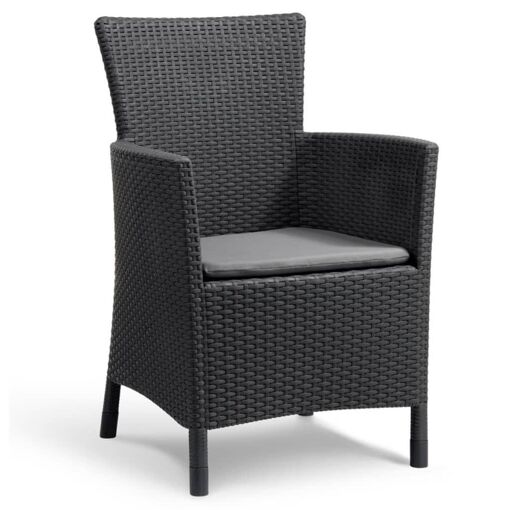 Keter Jeu de salle � manger d'ext�rieur 3 pcs Iowa Graphite 223929 - 2