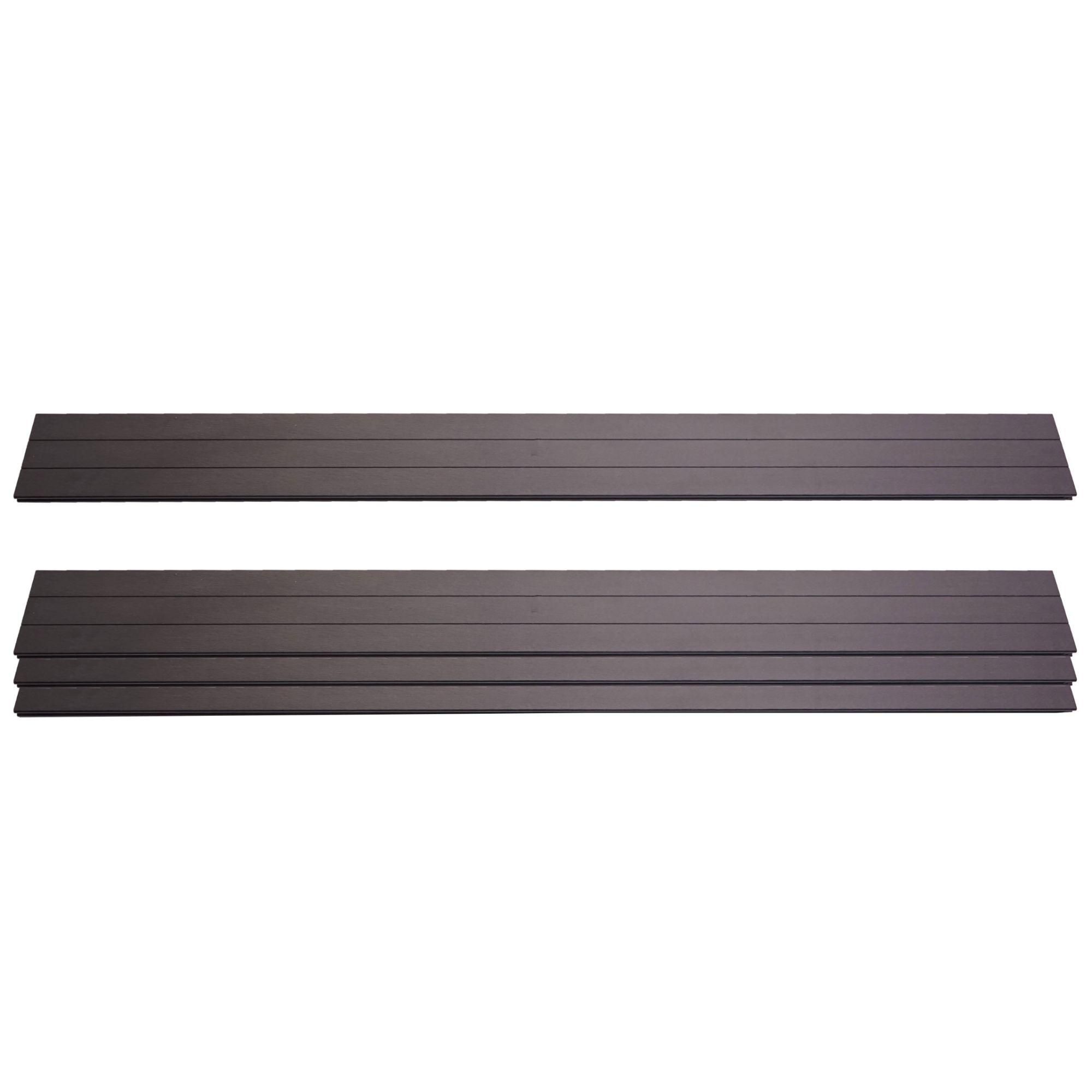Lot De 4 Lattes Pour Brise-Vue En Wpc Sarthe, Planches Brise-Vent, Approx. ...