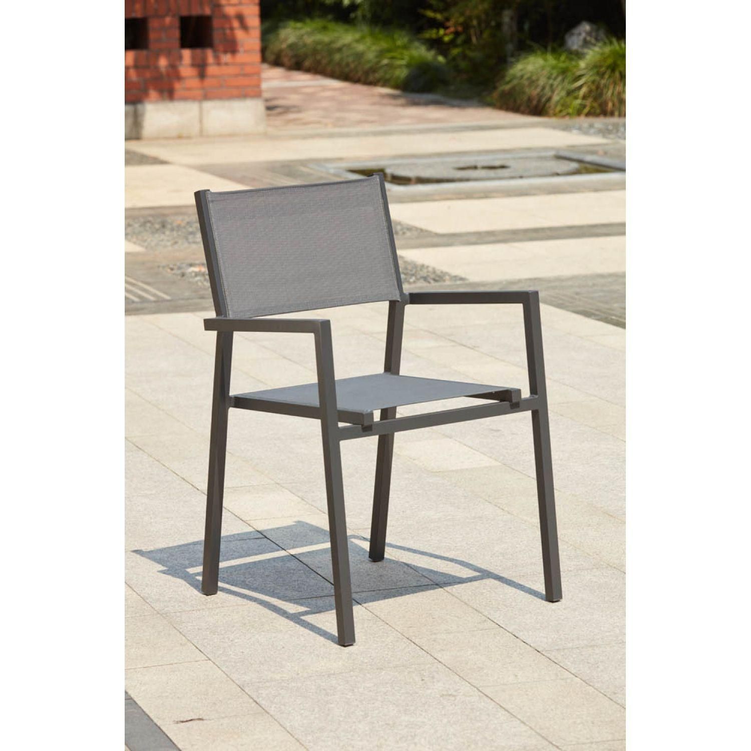 Olhao - Console Extensible Aluminium + 12 Chaises - 4