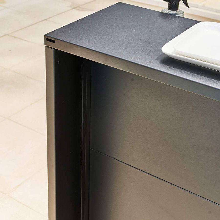 Lot de 2 fileurs en acier noir pour cuisine ext�rieure - 2