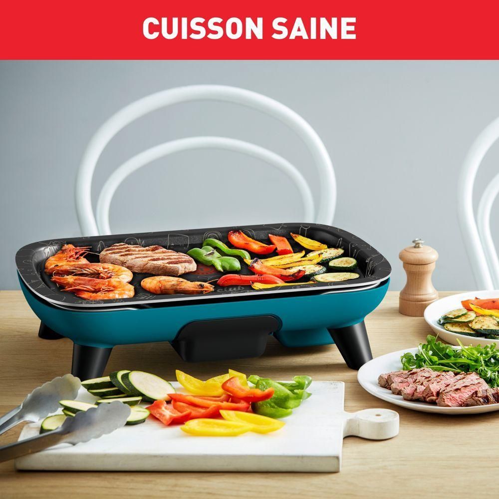 Tefal ChefClub CB657410 - Plancha -�lectrique - 1000 cm � - bleu/noir - 4