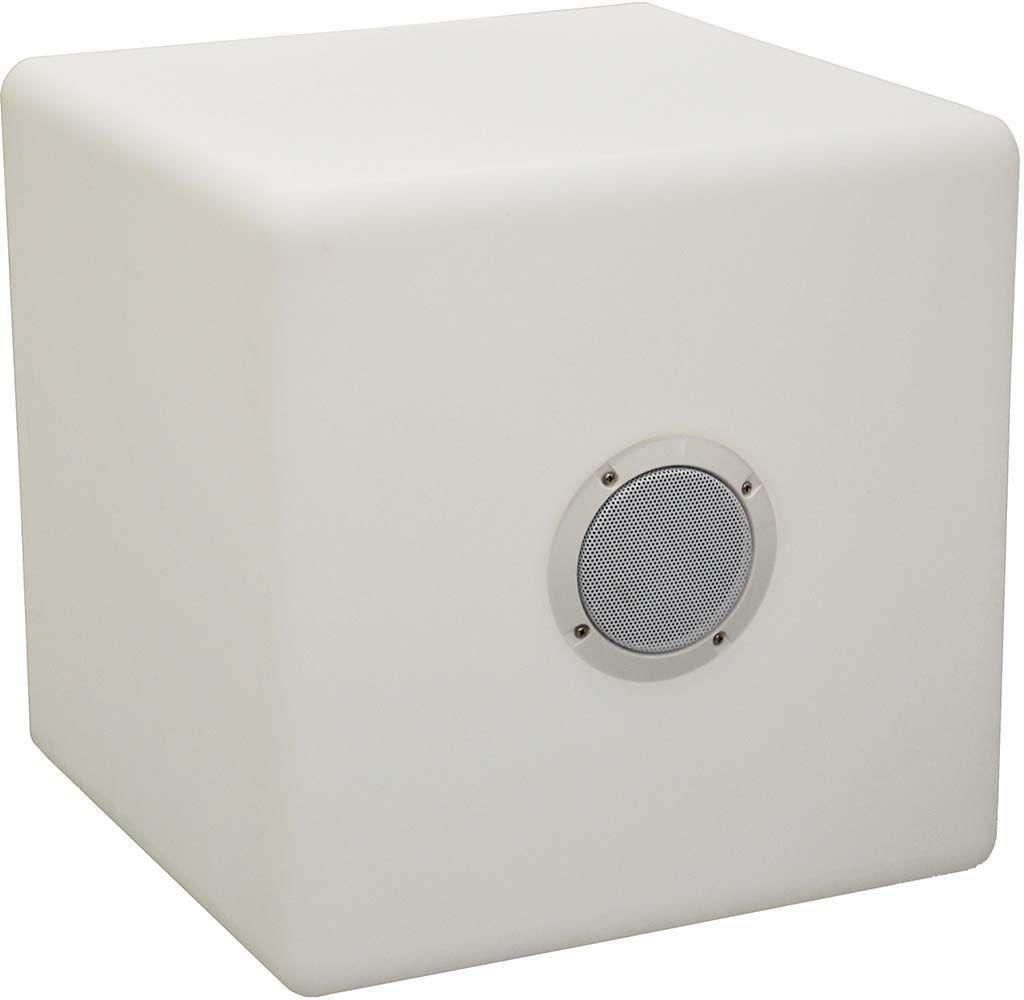 Cube Tabouret Led Et Haut Parleur 40 Cm