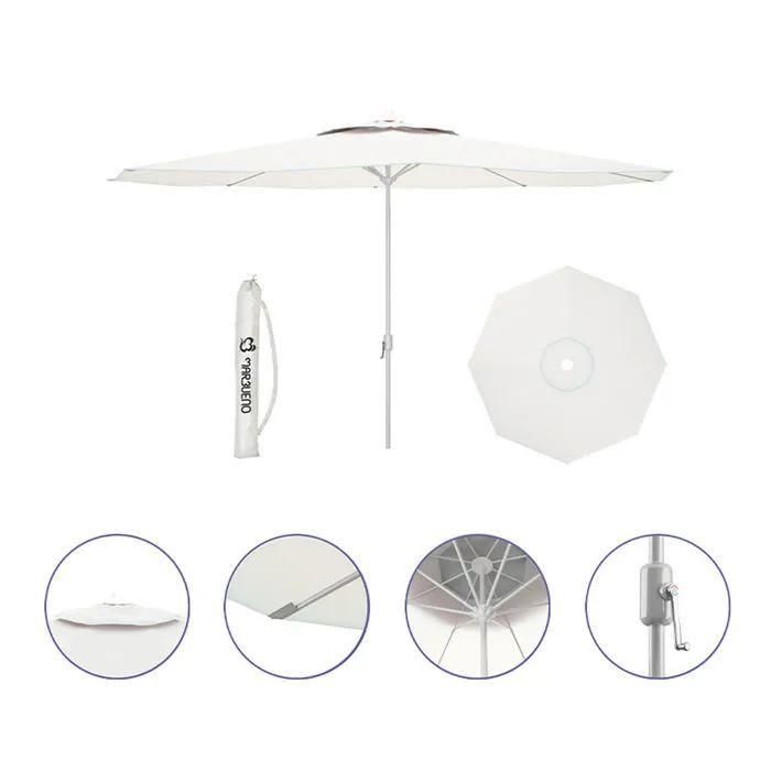 Parasol Marbueno Blanc Polyester Acier � 270 Cm - 2